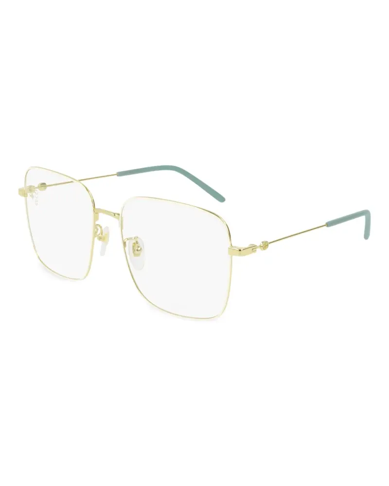 Gucci Eckige Brille - Gold Gold