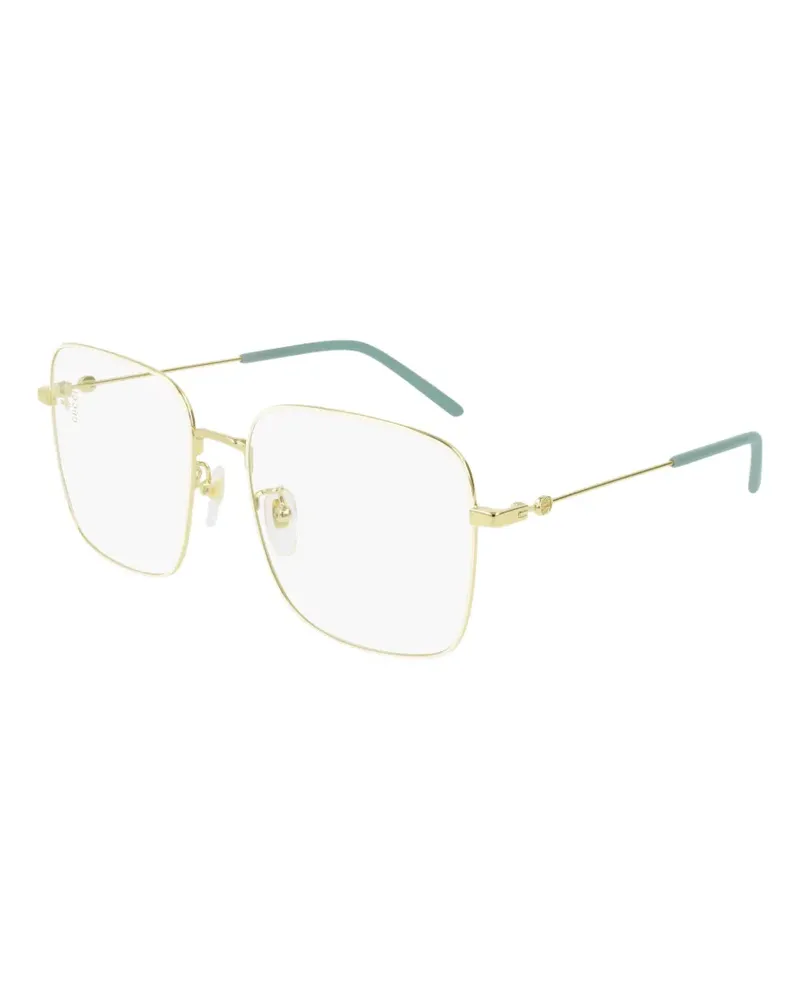 Gucci Eckige Brille - Gold Gold