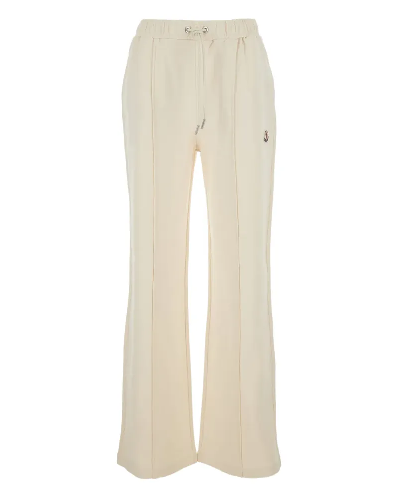 Moncler logo-patch elasticated-waistband track pants - Nude Nude
