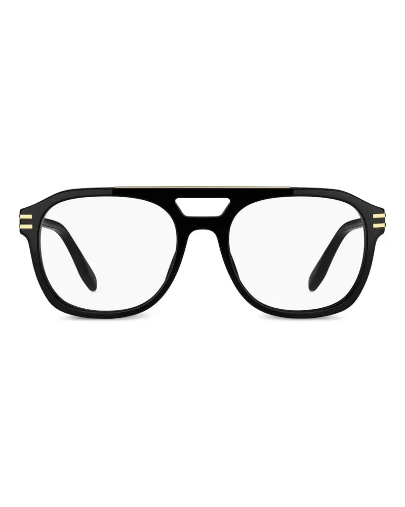 Marc Jacobs Brille mit geometrischem Gestell - Schwarz Schwarz