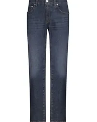 Etro Tief sitzende Straight-Leg-Jeans Blau