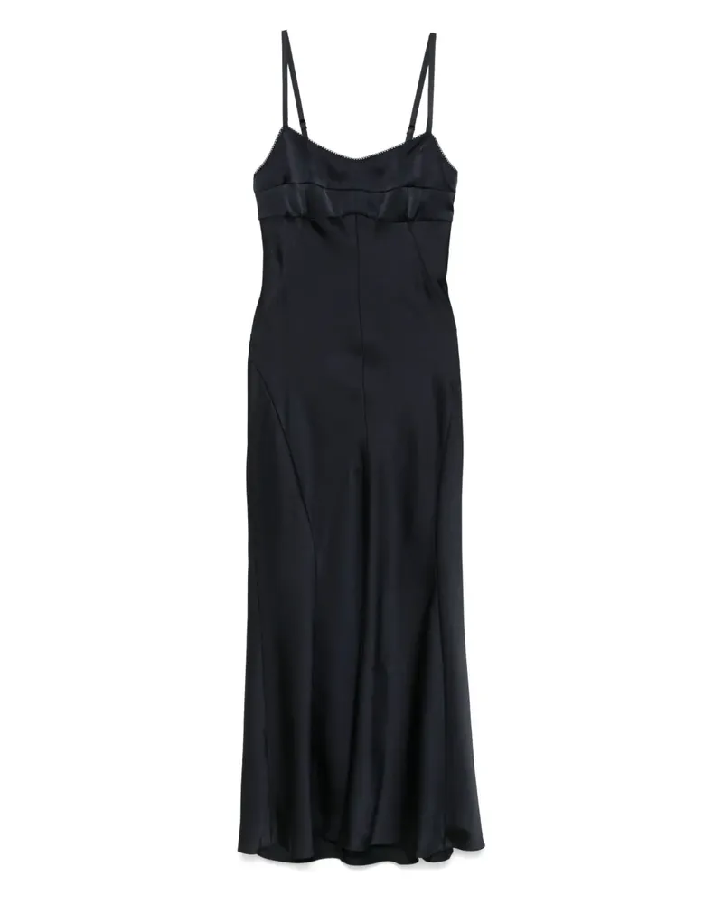 Sandro Kleid aus Satin - Blau Blau