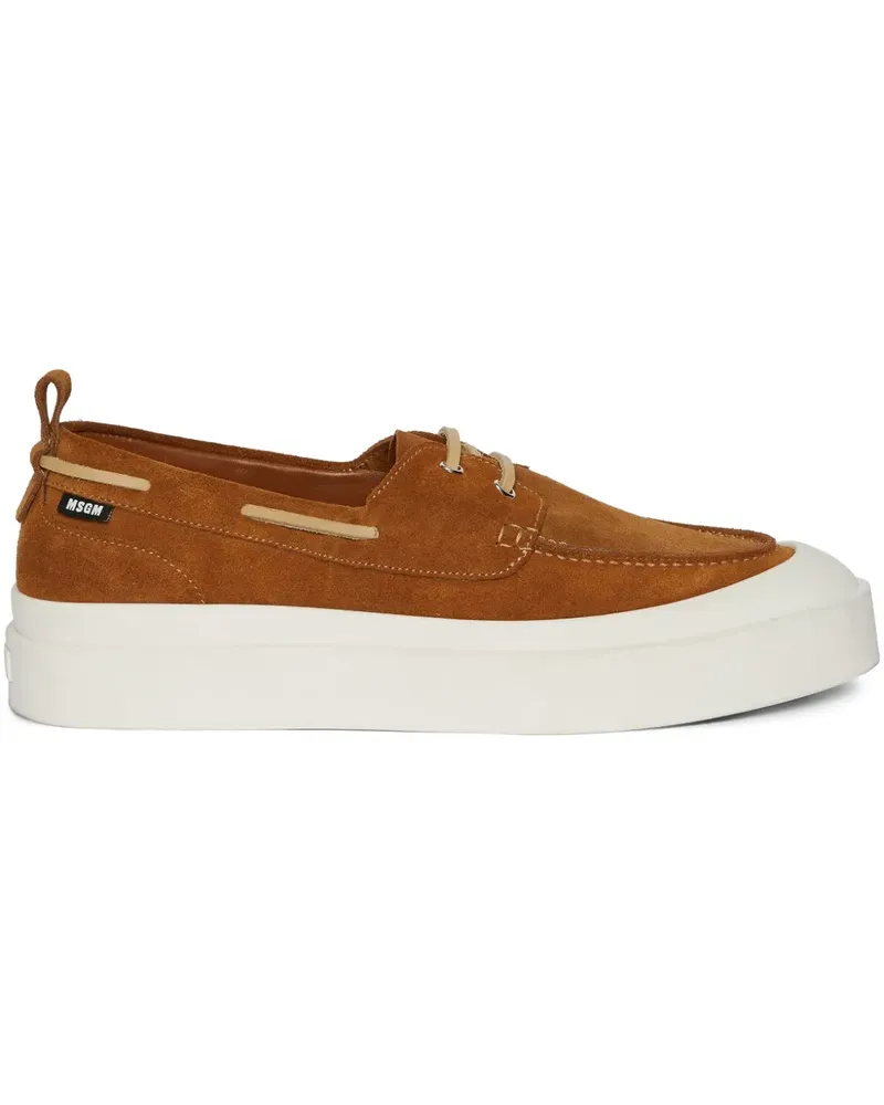 MSGM Loafer aus Wildleder - Braun Braun