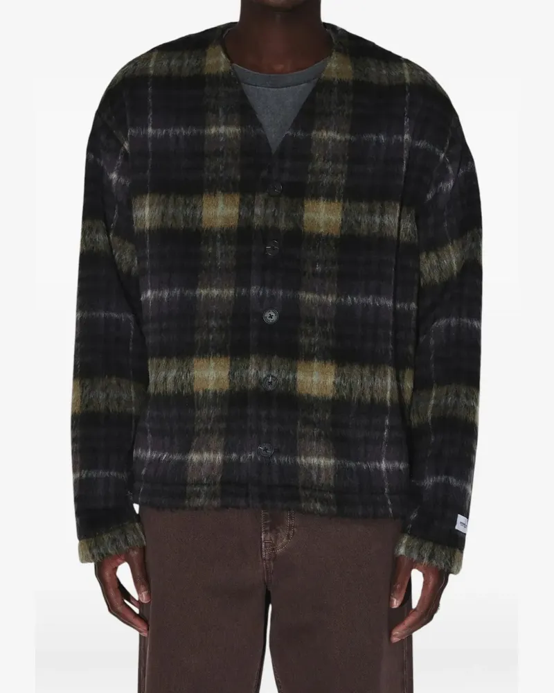 Dr. Denim Jeansmakers Julian check-pattern cardigan - Schwarz Schwarz