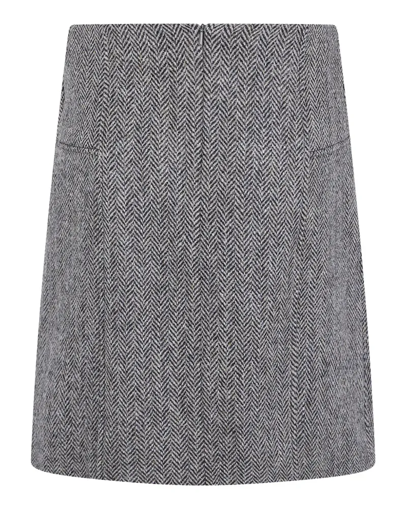 Paul Smith herringbone-weave wool skirt - Grau Grau
