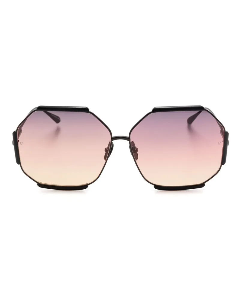 Linda Farrow Margot Sonnenbrille - Schwarz Schwarz