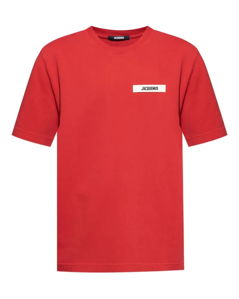 Jacquemus T-Shirt mit Logo-Print - Rot Rot