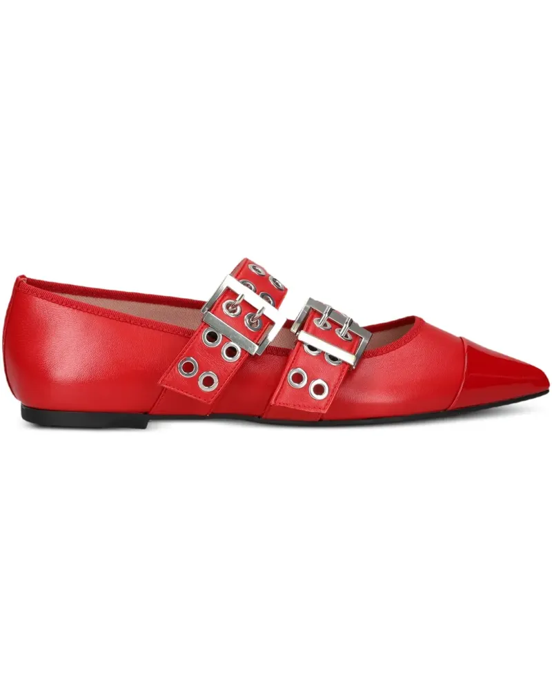 Pretty Ballerinas Ballerinas mit Ösen - Rot Rot