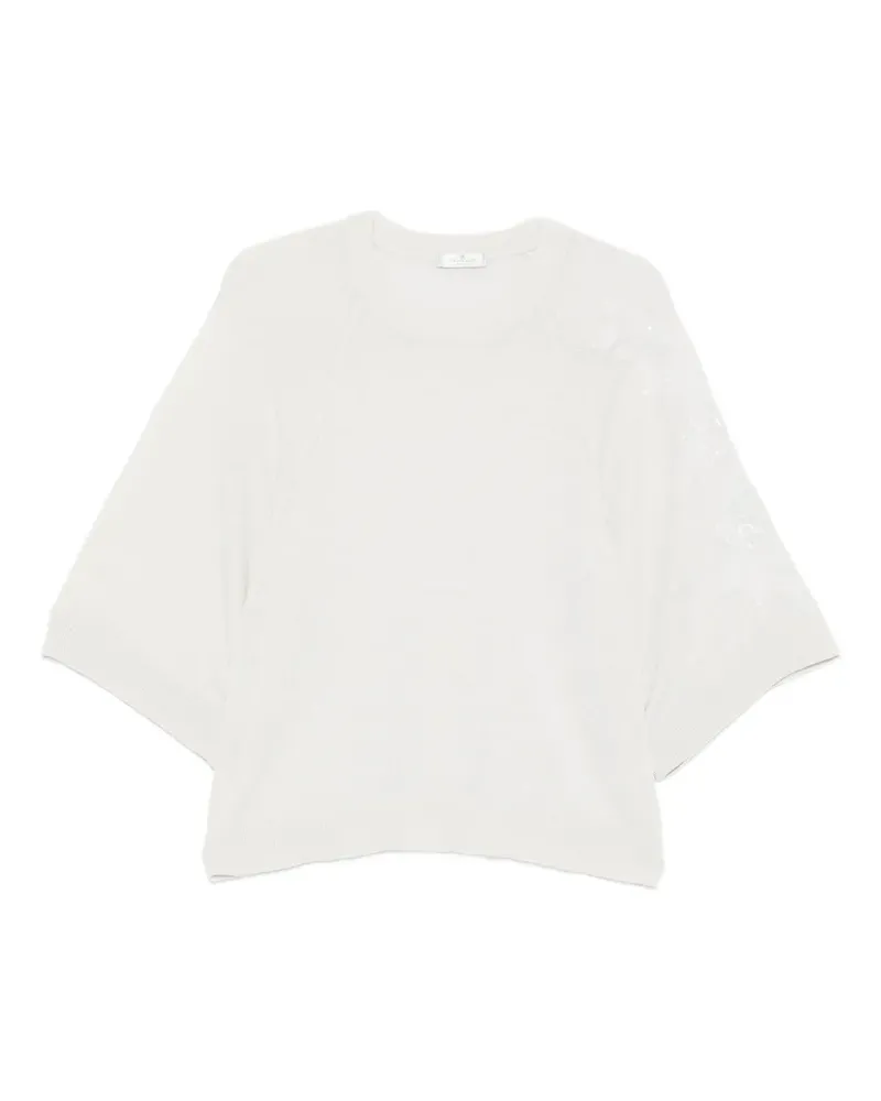 PANICALE Cashmere short-sleeves T-shirt - Grau Grau