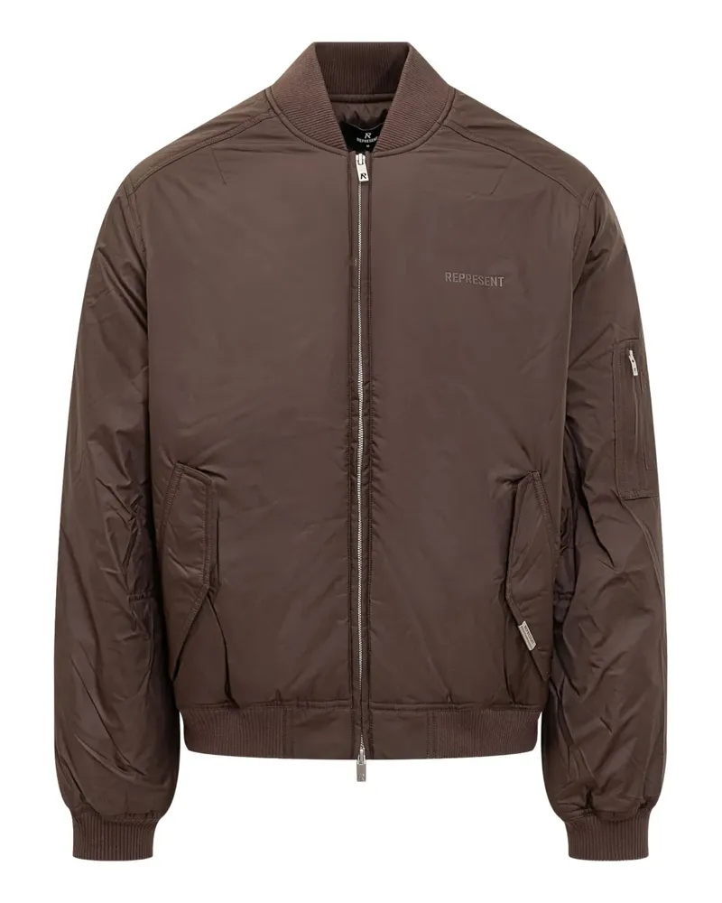 REPRESENT Smart Bomberjacke mit Reißverschluss - Braun Braun