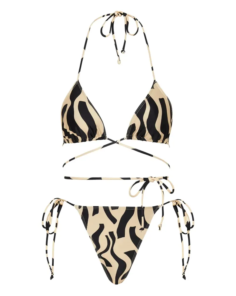 Faithfull The Brand Marzia Bikinihöschen - Schwarz Schwarz
