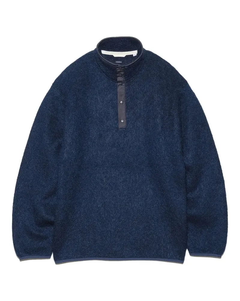 nanamica pullover mohair sweater - Blau Blau
