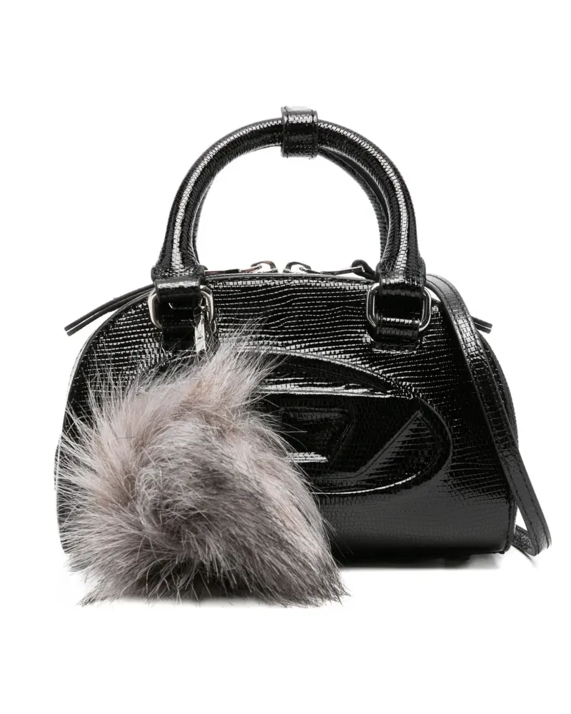 Diesel Dome Satchel-Tasche mit Logo - Schwarz Schwarz
