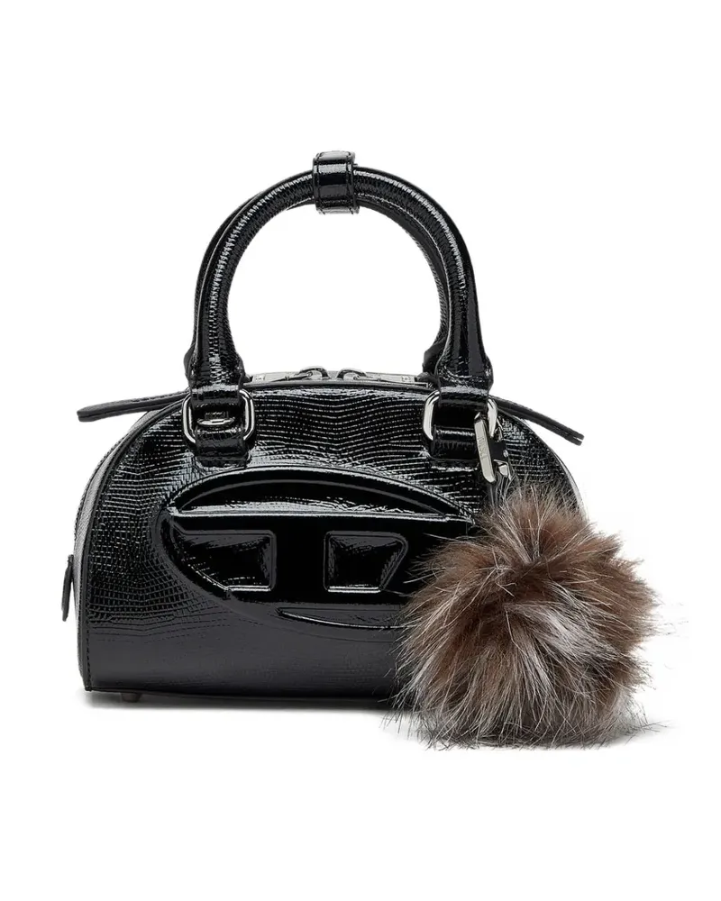 Diesel Dome Satchel-Tasche mit Logo - Schwarz Schwarz