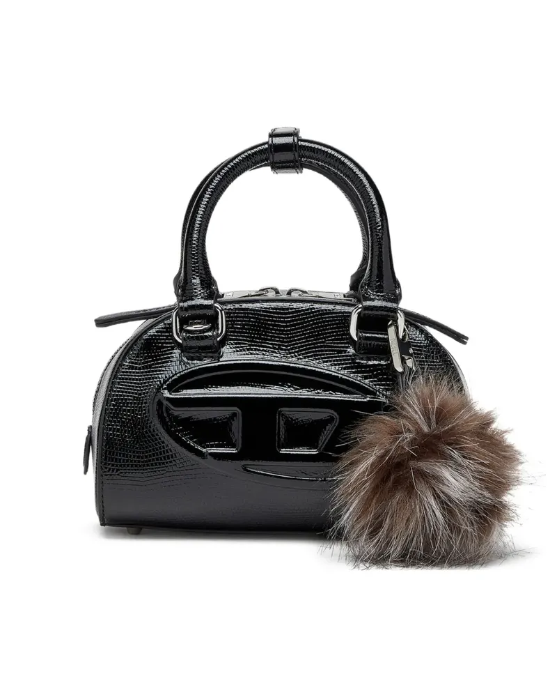 Diesel Dome Satchel-Tasche mit Logo - Schwarz Schwarz