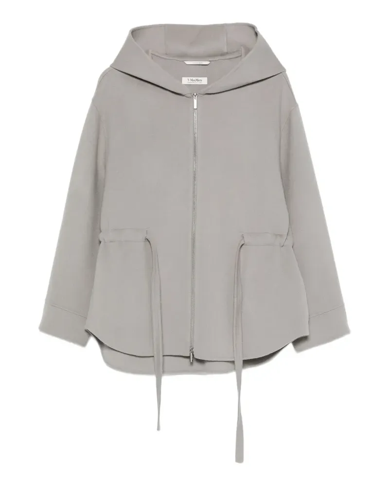 Max Mara Monia hooded belted jacket - Grau Grau