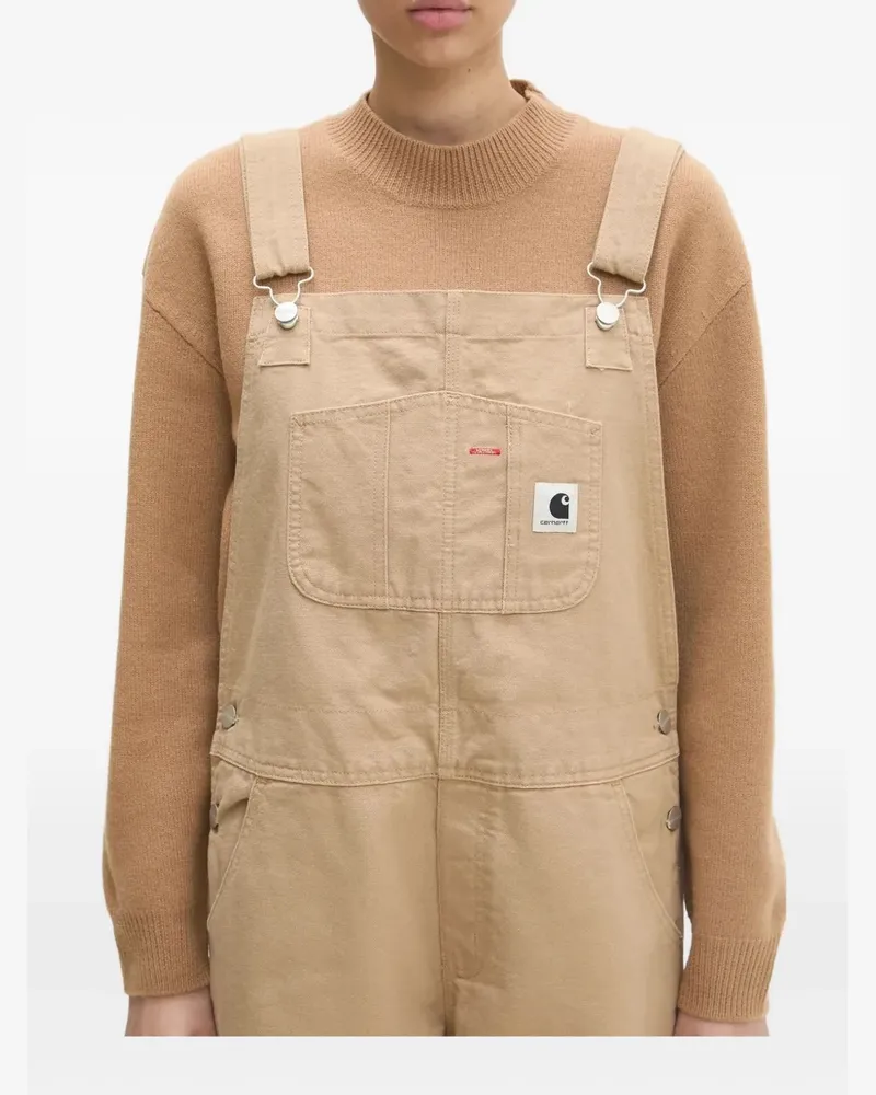 Carhartt WIP W' Bio-Baumwoll-Latzhose - Braun Braun