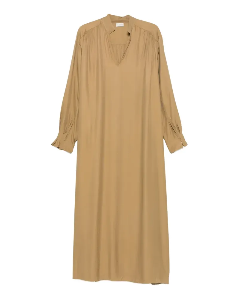 By Malene Birger Daylia V-neck midi dress - Nude Nude