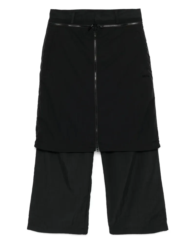 JUUN.J Hose im Layering-Look - Schwarz Schwarz