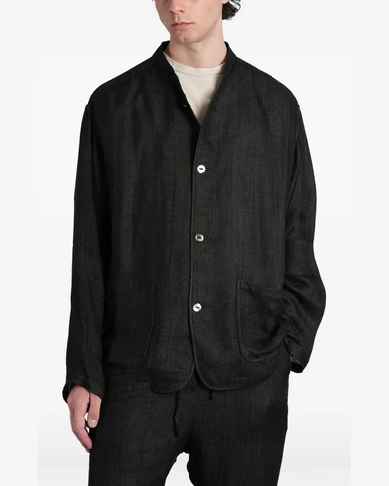 NEEDLES mandarin-collarshirt jacket - Grün Grün