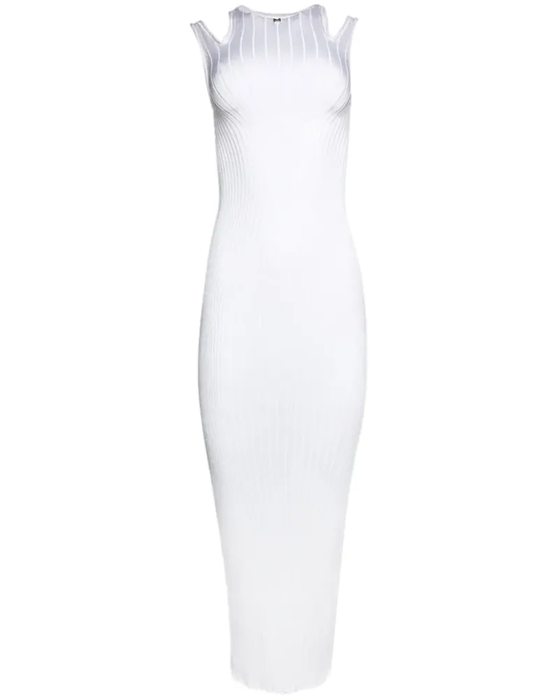 Thierry Mugler Maxikleid mit Schild - Weiß Weiß