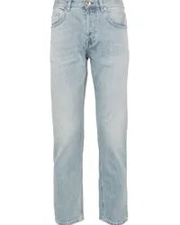 Eleventy Gerade Stone-Washed-Jeans Blau