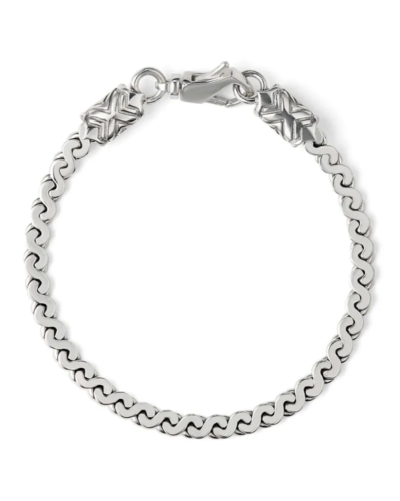 Emanuele Bicocchi Infinity Loop Armband - Silber Silber