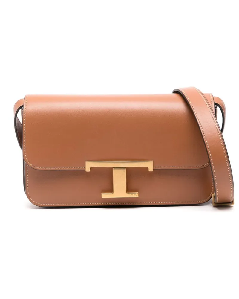TOD'S Mini T Timeless Umhängetasche - Braun Braun