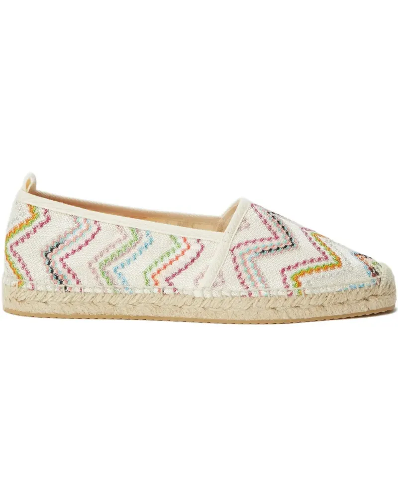 Missoni Espadrilles mit Zickzackstickerei - Blau Blau