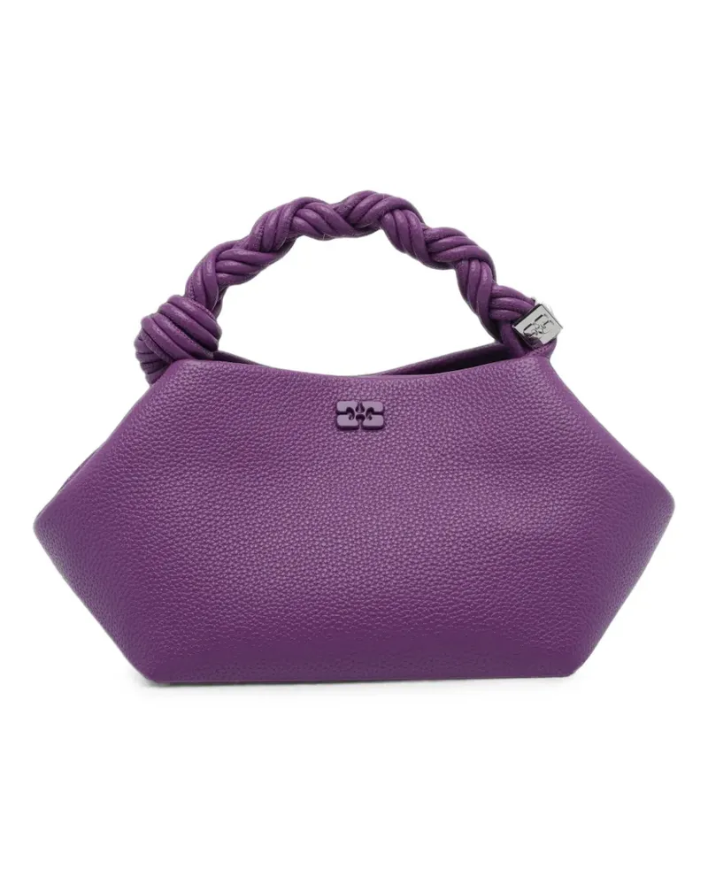 Ganni Kleine Bou Handtasche mit Flechtriemen - Violett Violett