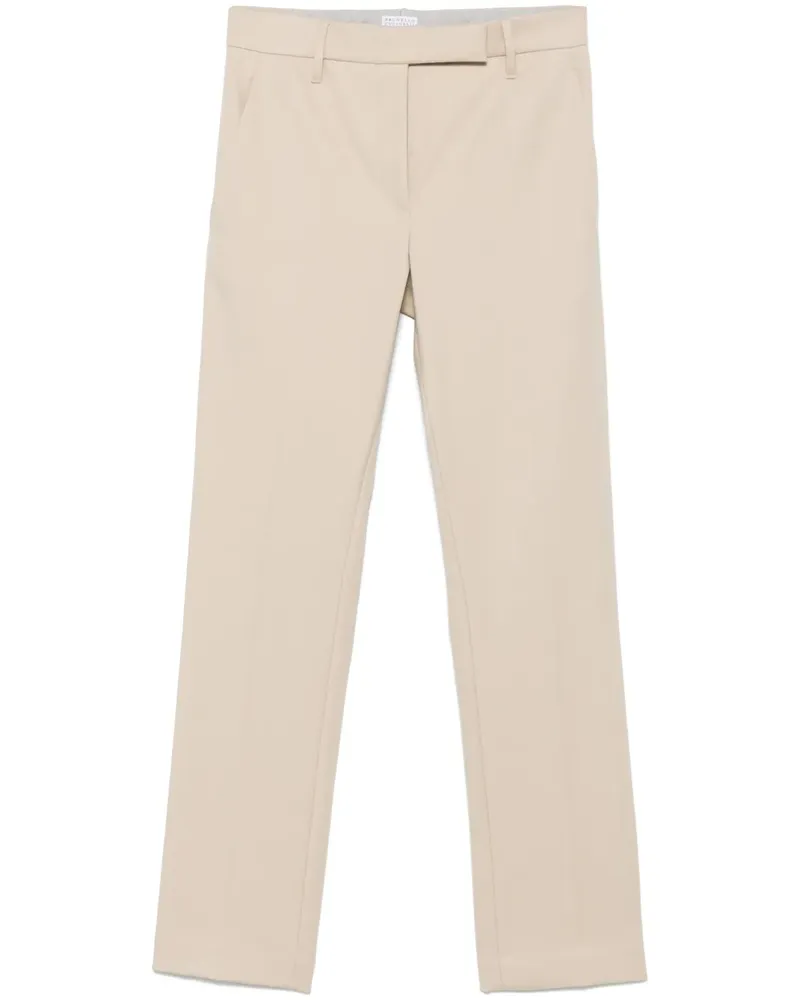 Brunello Cucinelli Twill-Hose - Nude Nude