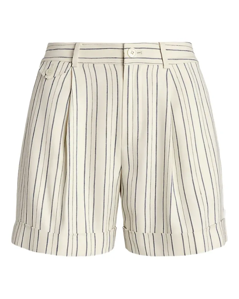 Ralph Lauren Gestreifte Shorts mit Falten - Nude Nude