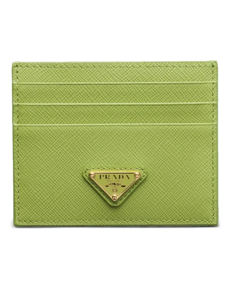 Prada Kartenetui aus Saffiano-Leder - Grün Grün