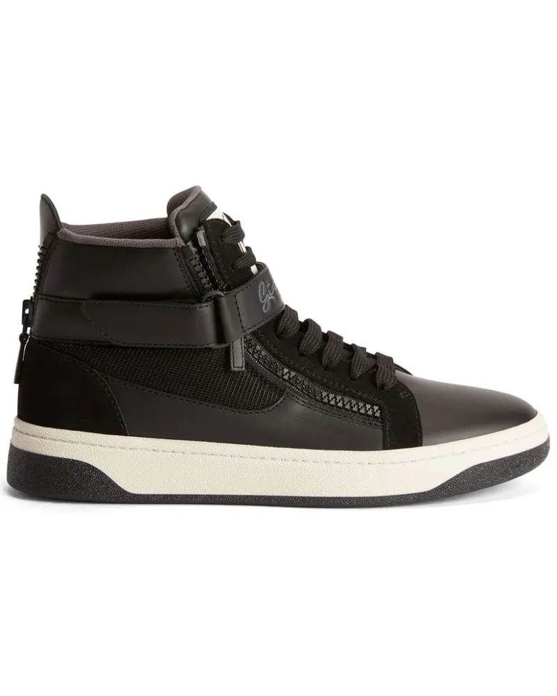 Giuseppe Zanotti Gz94 Sneakers mit Kontrasteinsätzen Braun