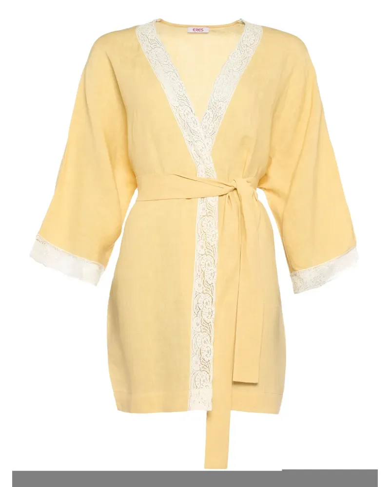 Eres Colline Oberteil aus Leinen - Gelb Gelb