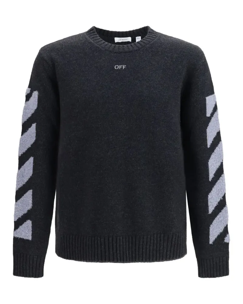 OFF-WHITE Diagonals Pullover mit Logo - Grau Grau