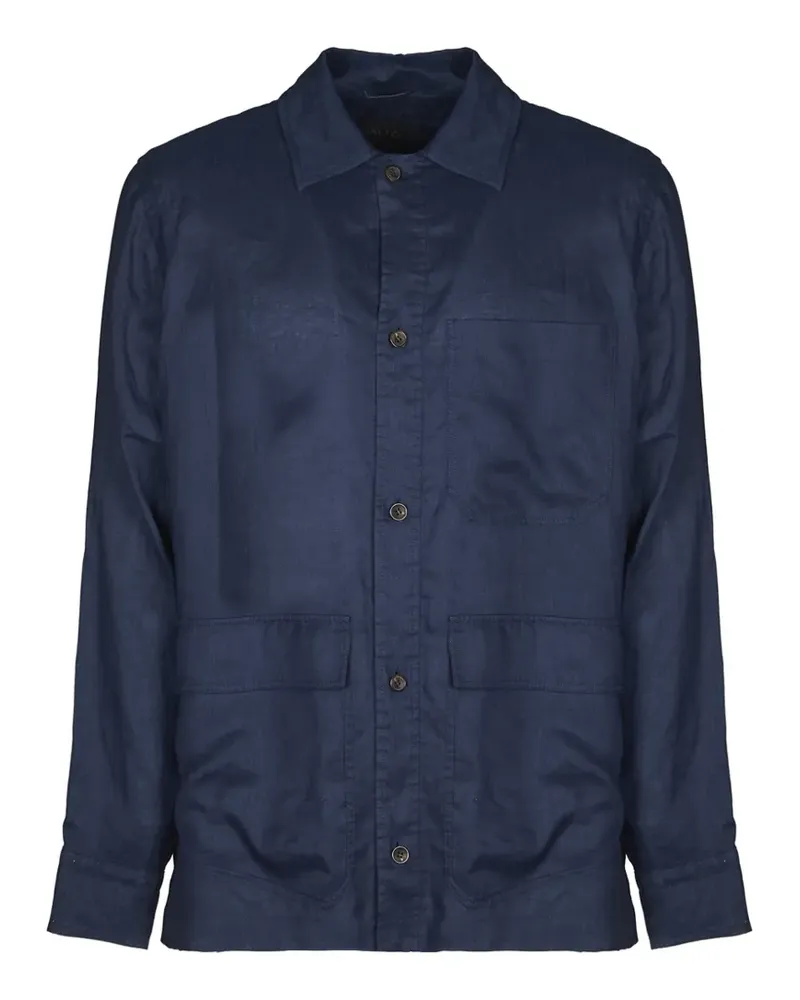 Paltò Jacke mit Taschen - Blau Blau