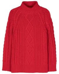 forte_forte Klassischer Rollkragenpullover Rot