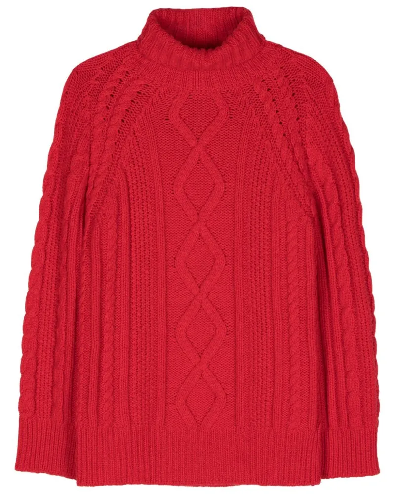 forte_forte Klassischer Rollkragenpullover - Rot Rot