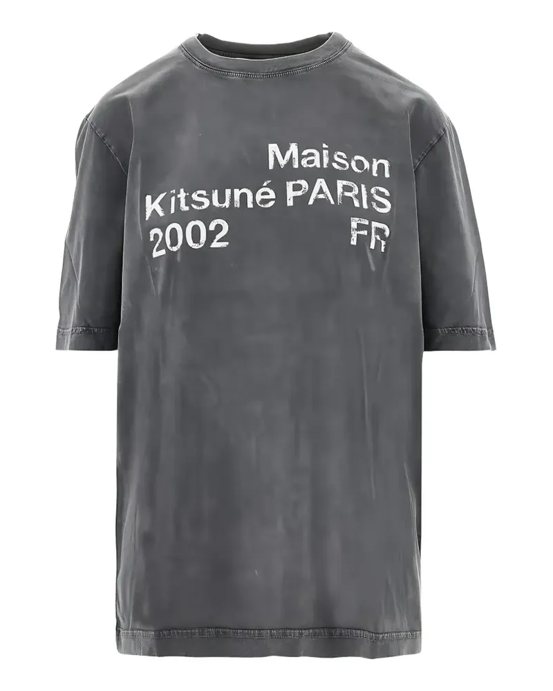 Kitsuné short-sleeve round-neck T-shirt - Schwarz Schwarz