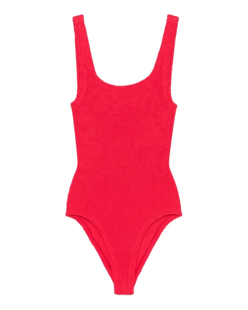 Hunza G crinkle-effect swimsuit - Rot Rot