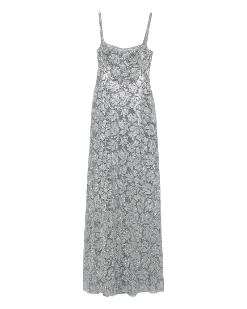 Ermanno Scervino Kleid mit Muster - Silber Silber