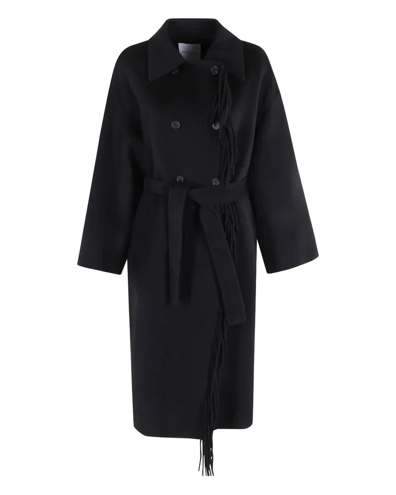 Isabelle Blanche double-breasted coat - Schwarz Schwarz