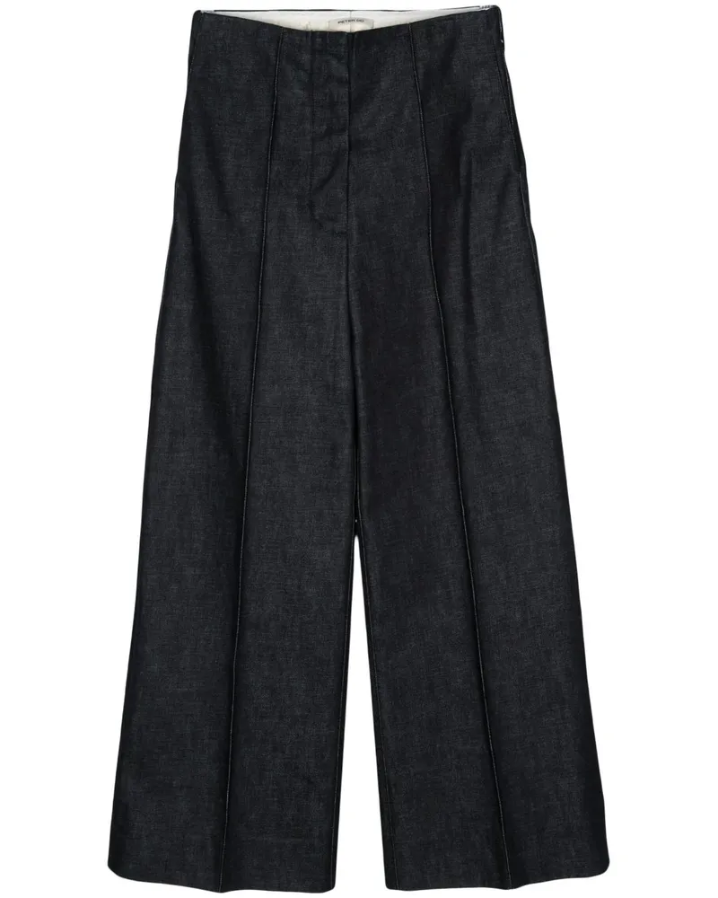 Peter Do Weite Jeans mit paspelierten Nähten - Blau Blau