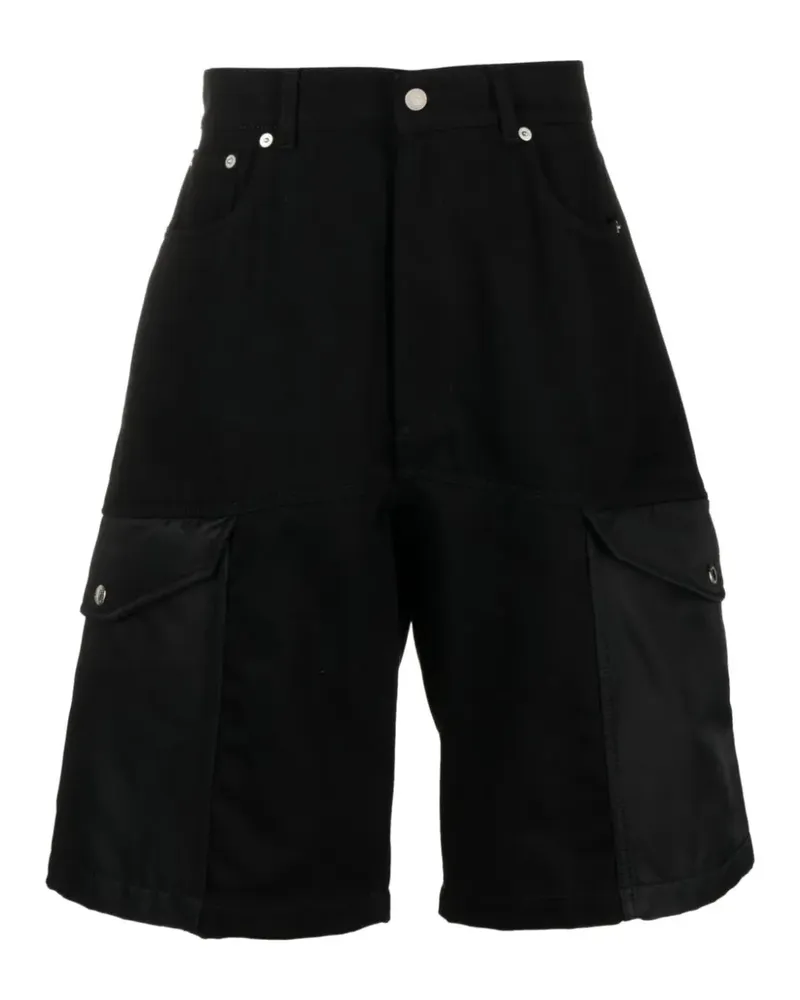 Alexander McQueen Jeans-Shorts mit aufgesetzten Taschen - Schwarz Schwarz