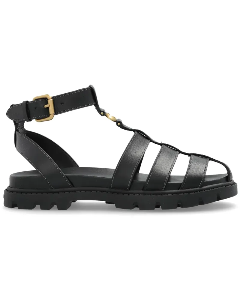 Coach Sculpted-C Fisherman Sandalen - Schwarz Schwarz