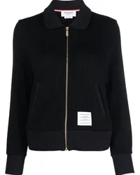 Thom Browne seersucker 4-Bar zipped jacket Blau