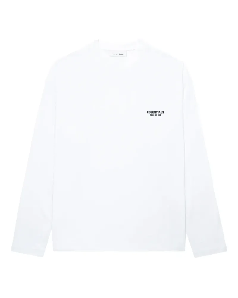 Fear of God Langarmshirt mit Logo-Print - Weiß Weiß