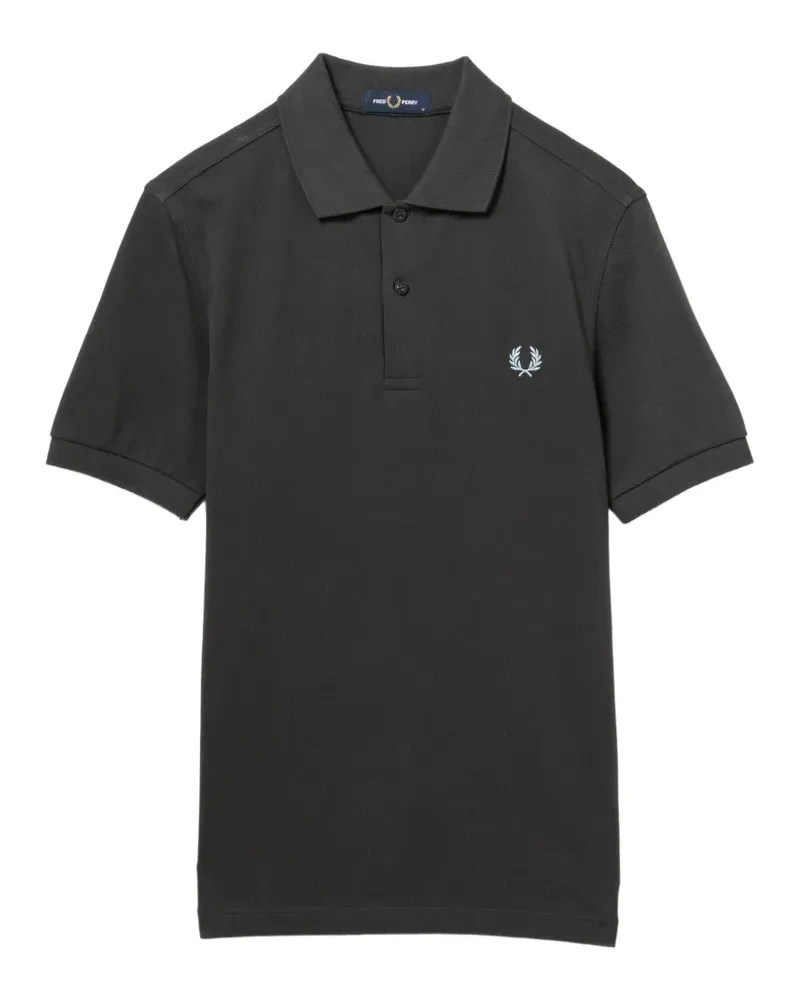 Fred Perry Poloshirt mit Logo-Stickerei - Grau Grau
