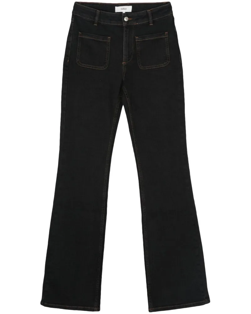 ba&sh Halbhohe Ross Schlagjeans - Schwarz Schwarz